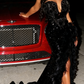 Glamorous Strapless Sweetheart Neckline Mermaid Evening Dress with Feather Trim DS4513