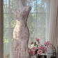 Vintage Chiffon Shiny Sequin Floral Mermaid Prom Dress Evening Dress DP6360