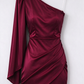 Royal Blue One Shoulder Sheath Short Party Dress, DP4145