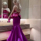 Gorgeous Strapless Mermaid Satin Long Pary Dress Barbie Outfits, DP4310