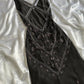 Robe de bal longue et élégante à col en V et perles brillantes, robe fourreau brodée, robe de soirée formelle DP6662