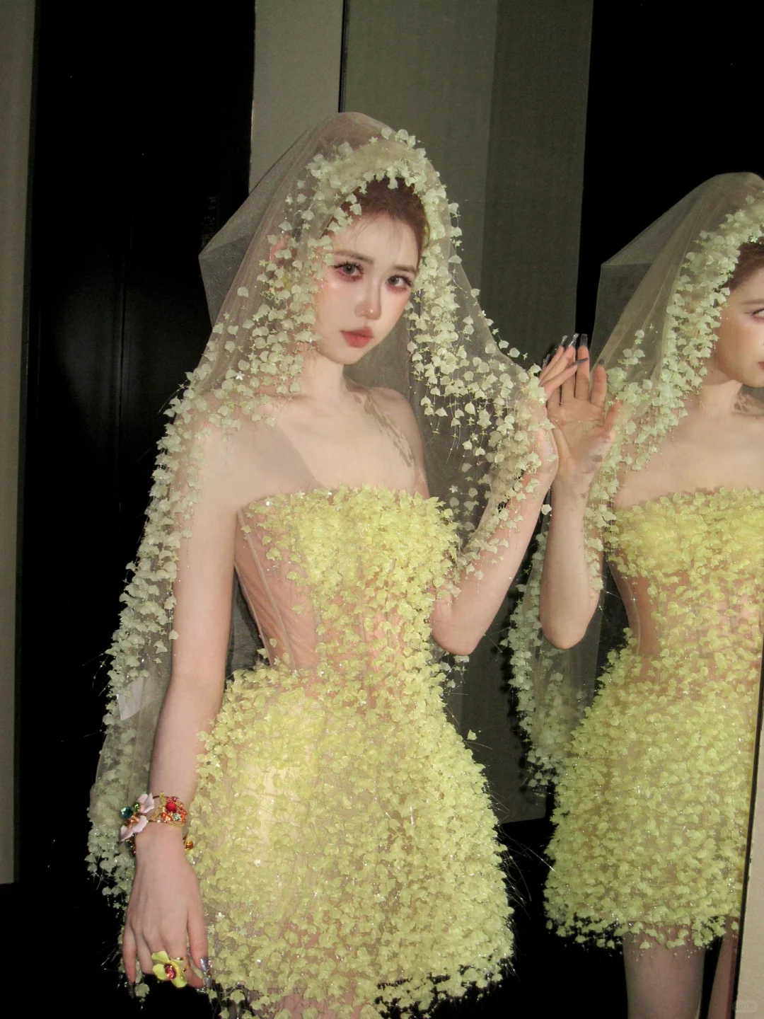 Fashion Yellow Sequined Strapless A-Line Veil Design Tulle Party Dress Homecoming Dress DP6246