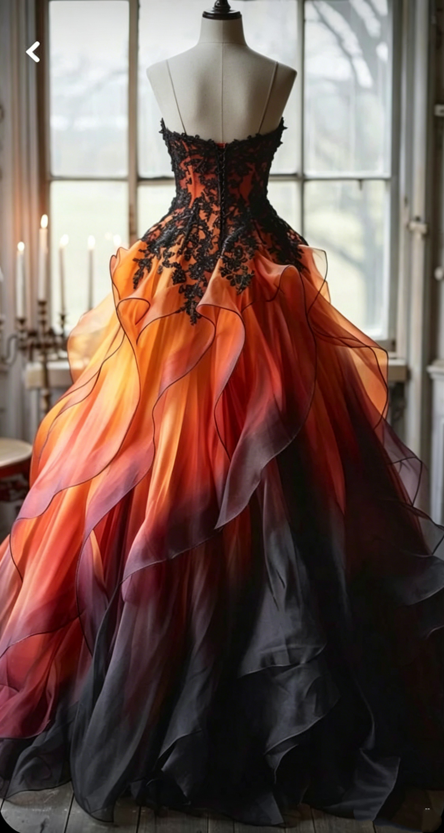 Elegant Sweetheart Ombre A-Line Appliques Long Prom Dress DP4196