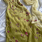 Green Straps Beading Embroidery Gorgeous Vintage Evening Dress, DP2524