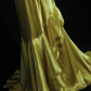 Glamorous Golden Yellow Satin Mermaid Strapless Sweetheart Beaded Formal Evening Gown DP7371