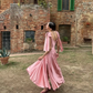 Lovely Pink A-Line Satin Long Party Dress Wedding Guest Dress Birthday Dress, DP4601