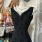 Vintage Black V-neck Exquisite Embroidery Design Elegant Mermaid Long Evening Dress Prom Dresses DP6208