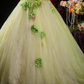 Gorgeous Mint Green Strapless Sequin 3D Flower Sweet 16 Quinceanera Ball Gown  DP7417