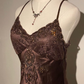 Vintage Spaghetti Straps Lace Beading Charming Evening Dress, DP2509