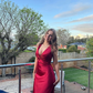 Black V Neck Backless Simple Satin Long Evening Party Dress, DP3019