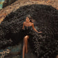 Gorgeous Black Strapless Prom Dress Tulle Evening Gown Party Dress Trailing Long Formal Dress DP6816