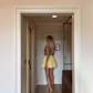 Vintage Cute A-Line Homecoming Dress V-neck Party Dress Short Cocktail Dress, DP6610