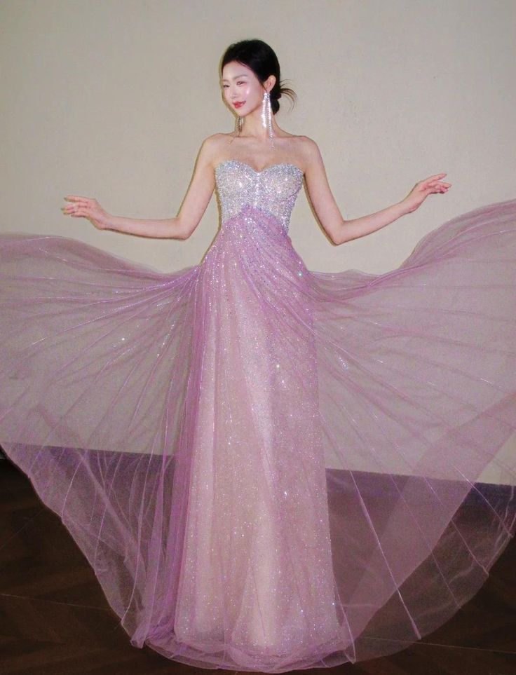 Vintage Sparkling Pink Tulle Sweetheart Prom Gown Beaded Evening Dress DP8082