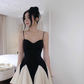 Vintage Cute Sweetheart Homecoming Dress Spaghetti Strap Party Dress Short A-Line Cocktail Dress, DP6611