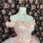 Elegant Sweetheart Beaded Off-the-shoulder Sweet 16 Quinceanera Strapless A-Line Floor-length Prom Dress Evening Dress Ball Gown DP6420