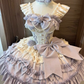 Cute Bow Decoration A-Line Tiered Design Party Dress Homecoming Dress DP6266
