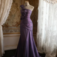 Glamorous Lavender One-Shoulder Mermaid Gown with 3D Flower Prom Dress DP7659