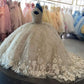 Elegantes Elfenbein V-Ausschnitt Applikation A-Linie Ballkleid für Sweet 16 Quinceanera Geburtstagskleid Abendkleid Ballkleid DP6519