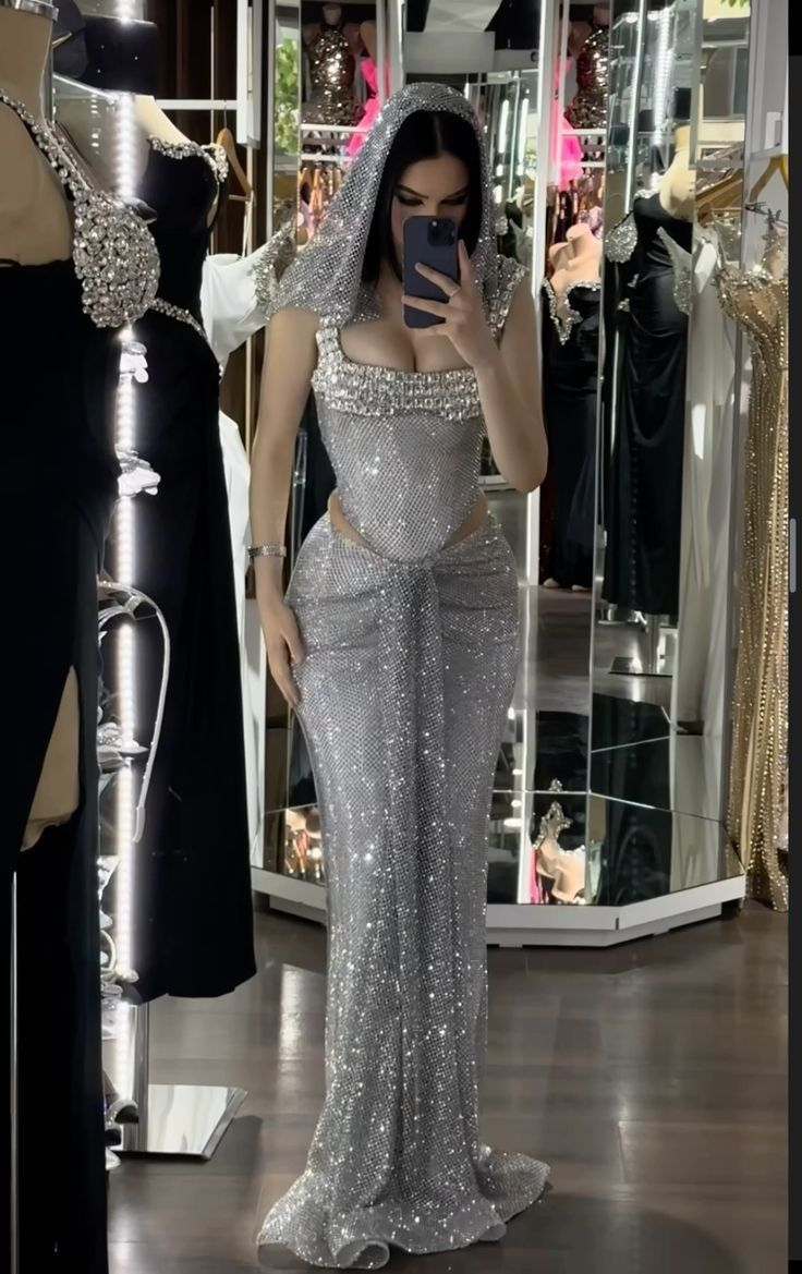 Gold Straps Beading Mermaid Long Party Dress Birthday Outfits DP3963