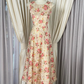 Vintage Rose Jacquard Sleeveless Midi A-Line Evening Dress DP8374