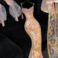 Gorgeous Sparkling Beaded Sequin Exquisite Embroidery Mermaid Design Evening Dress Prom Dresses Outfit DP6180