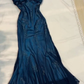 Vintage Halter Beadings Ruffles Long Prom Gown Evening Dress, DP3706