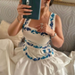 Pretty White Square Neck A-Line Long Formal Party Dress, DP3784