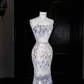 Stunning Cross Straps Mermaid Beading Long Evening Dress Birthday Outfits, DP5092