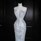 Gorgeous Sleeveless Mermaid Shiny Beading Long Evening Dress Birthday Outfits, DP5095