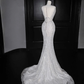 Gorgeous Sleeveless Mermaid Shiny Beading Long Evening Dress Birthday Outfits, DP5096