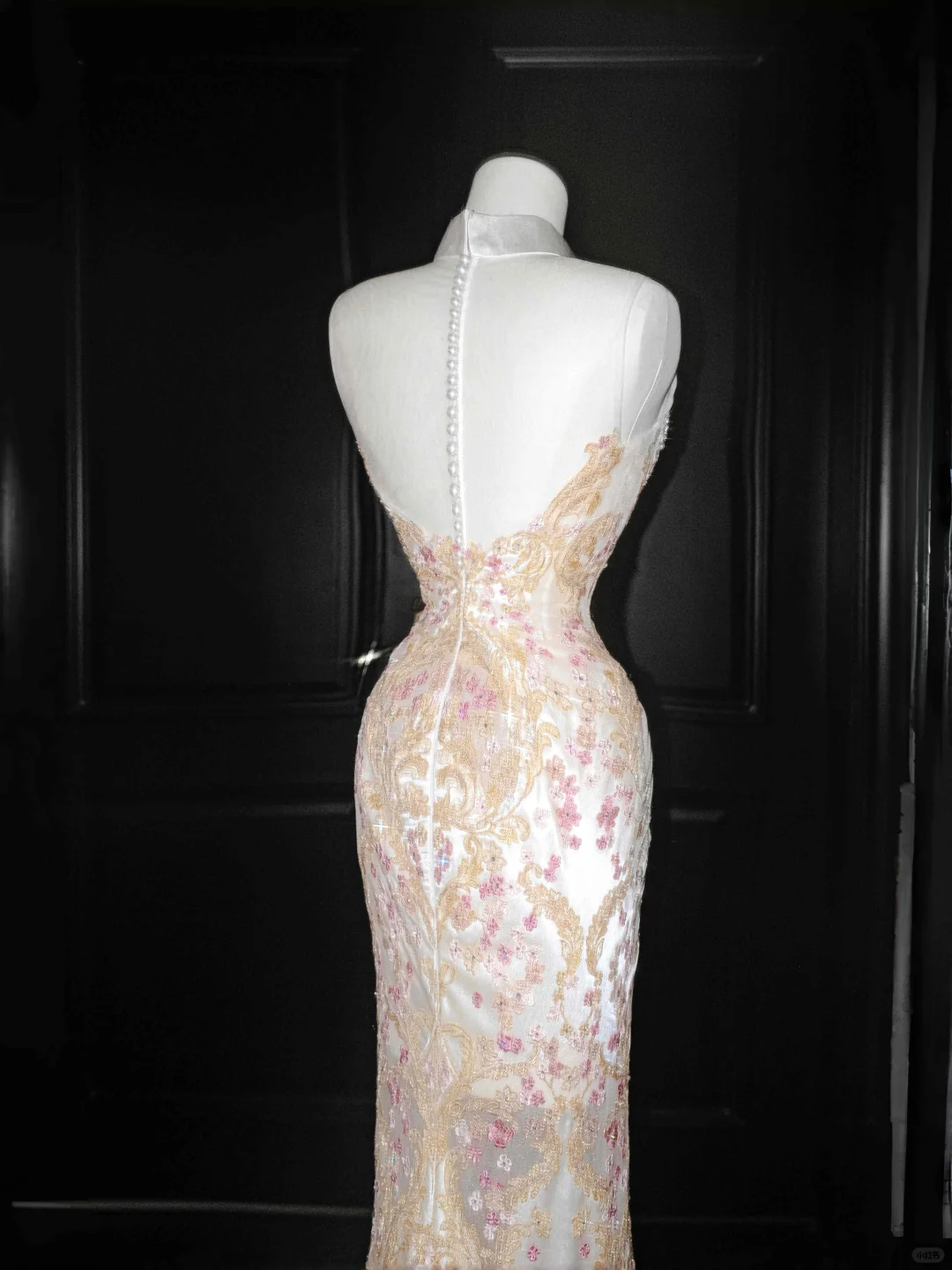 Gorgeous High Neck See-Through Beading Mermaid Long Evening Party Dress, DP5084