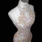 Gorgeous High Neck See-Through Beading Mermaid Long Evening Party Dress, DP5084