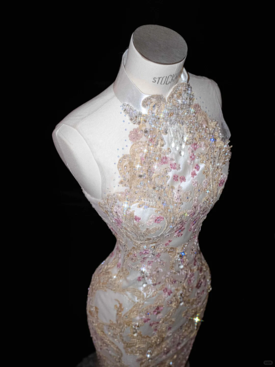 Gorgeous High Neck See-Through Beading Mermaid Long Evening Party Dress, DP5084