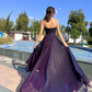 Glamouröses, lilafarbenes Glitzer-Ballkleid mit Herzausschnitt für Sweet 16 Quinceañera DP7921