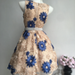 Retro Floral Applique Pearl Belt Design A-line Elegant Homecoming Dress Birthday Dress Party Dress DP6190