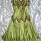 Vintage Embroidery Chiffon Spaghetti Strap Homecoming Dress Party Dress Cocktail Dress DP6676