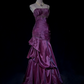 Elegant Mermaid Evening Dress Satin Prom Gown Beaded Party Dress DP5424