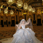 Wunderschönes, glänzendes, perlenbesetztes, paillettenbesetztes A-Linien-Brautkleid im Sweetheart-Design, Ballkleid, Ballkleid, Abendkleid, DP6255