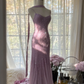 Retro Pink Sparkling Beaded Mermaid Chiffon Ball Gown Evening Dress Prom Dress, DP5977
