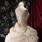 Vintage Halter-Neck Lace 3D Floral Appliques Ball Gown DP8340