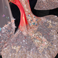 Gorgeous Shiny Beaded Exquisite Embroidery 3D Butterflies Mermaid Floor-length Evening Dress Prom Dresses DP6198