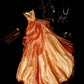 Vintage Bronze Ombre Ball Gown Strapless Tulle Overlay Satin Princess Dress DP7006
