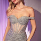 Elegant Sequin Off-the-Shoulder Mermaid Evening Gown Prom Dress DP8162
