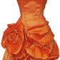 Orange Strapless A-Line Vintage Short Party Dress Homecoming Dress, DP4314