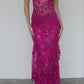 Stunning Spaghetti Straps Beading Mermaid Long Evening Party Dress, DP4358