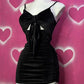 Black Spaghetti Straps Sheath Velvet Homecoming Dress Short Party Dress, DP4367