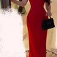 Gorgeous Red Sleeveless Beading Long Formal Party Dress Evening Gown, DP4434