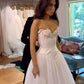 Elegant Sweetheart Neck A-Line Tulle Simple Fashion Wedding Dress, DP4441