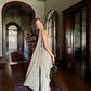 Elegant Spaghetti Straps V Neck Mermaid Long Evening Party Dress, DP4473