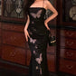 Elegant Ivory Spaghetti Straps Mermaid Long Party Dress Evening Dress, DP4498
